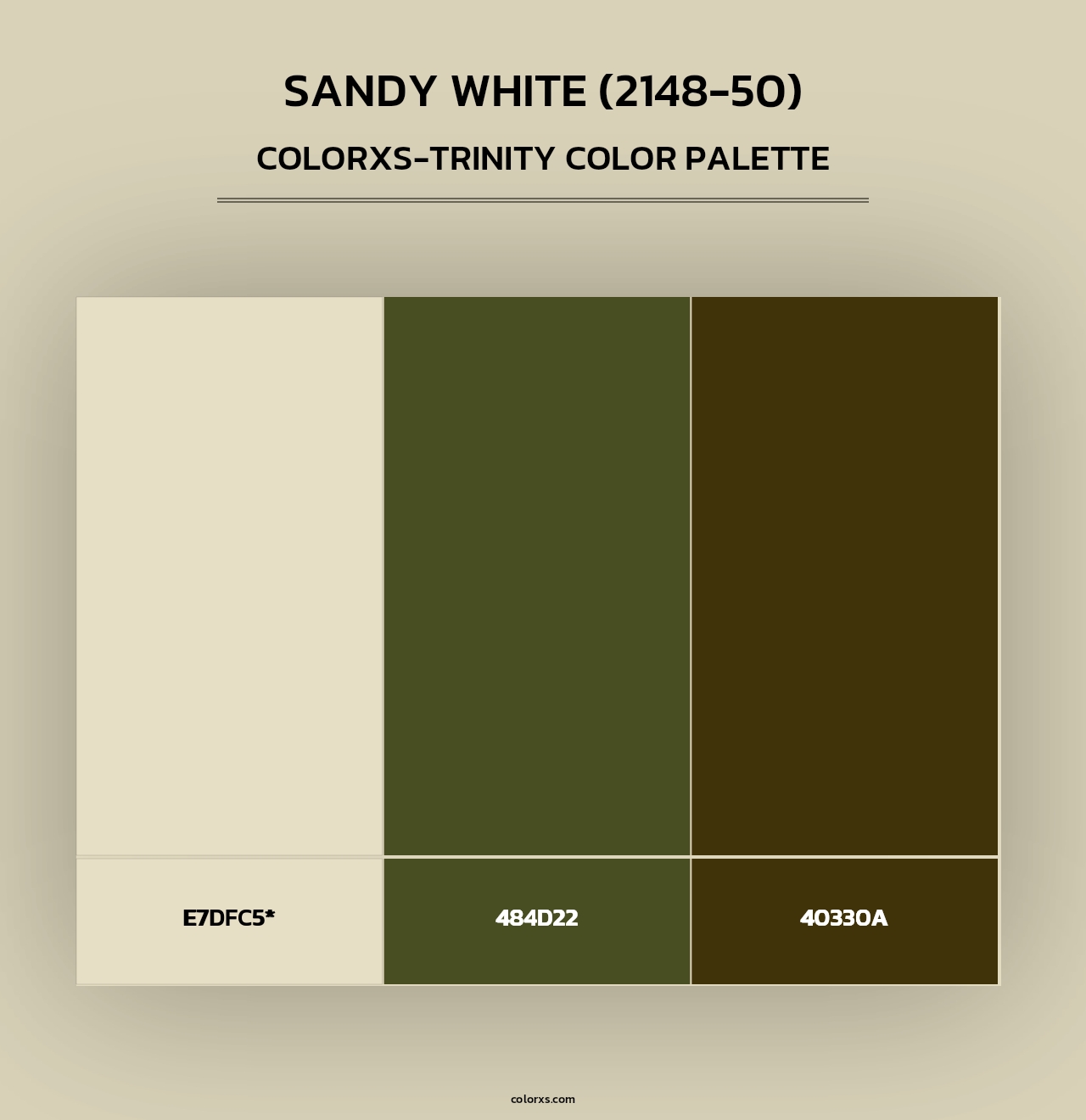 Sandy White (2148-50) - Colorxs Trinity Palette