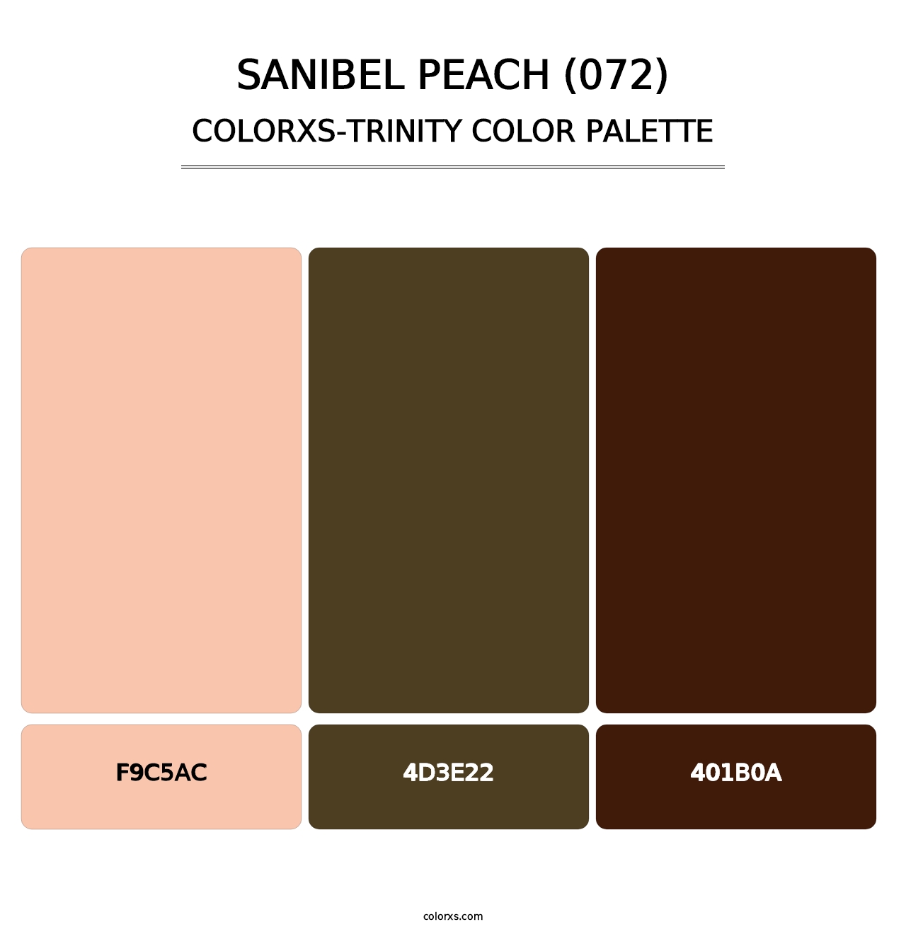 Sanibel Peach (072) - Colorxs Trinity Palette