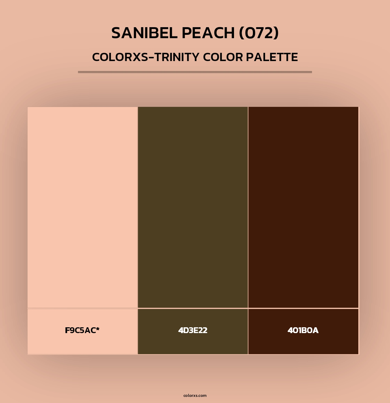 Sanibel Peach (072) - Colorxs Trinity Palette