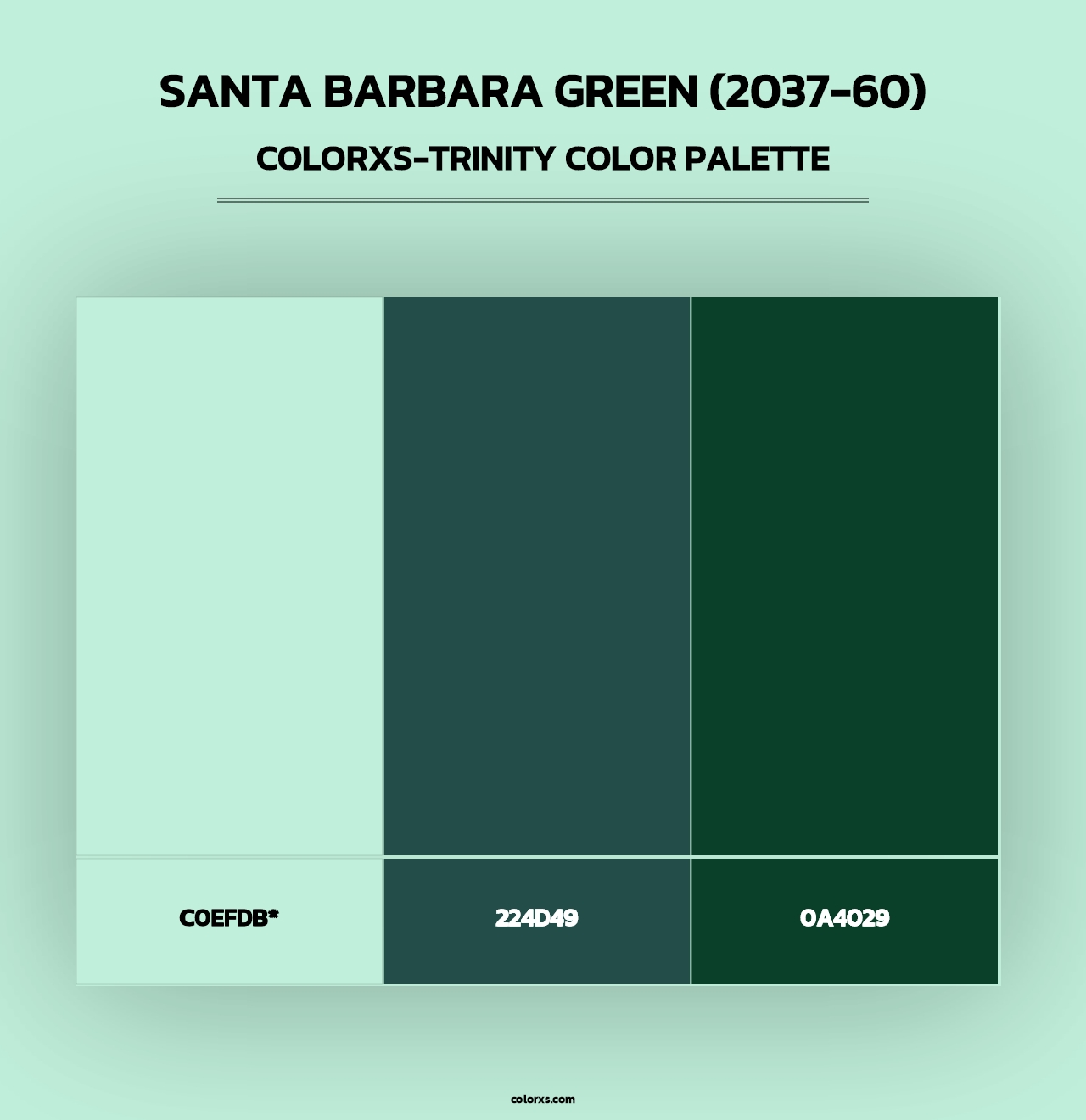 Santa Barbara Green (2037-60) - Colorxs Trinity Palette