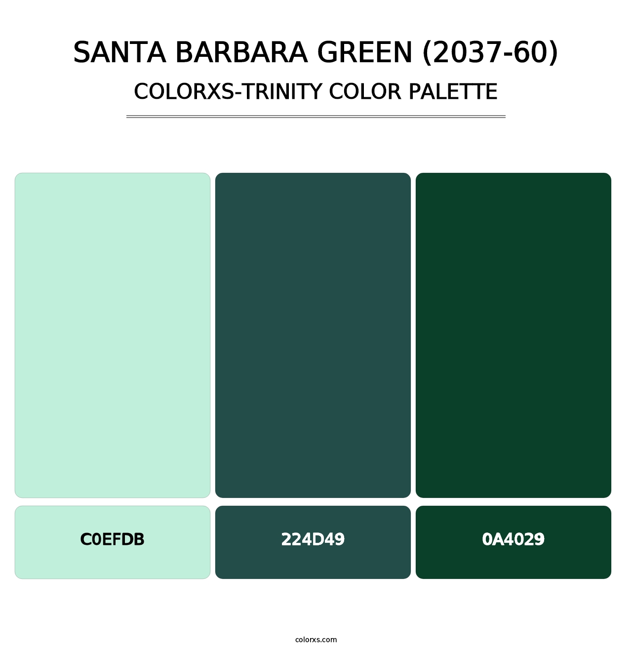 Santa Barbara Green (2037-60) - Colorxs Trinity Palette