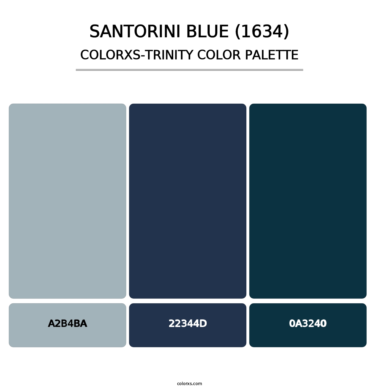Santorini Blue (1634) - Colorxs Trinity Palette