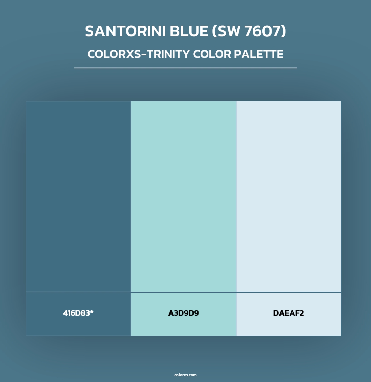 Santorini Blue (SW 7607) - Colorxs Trinity Palette