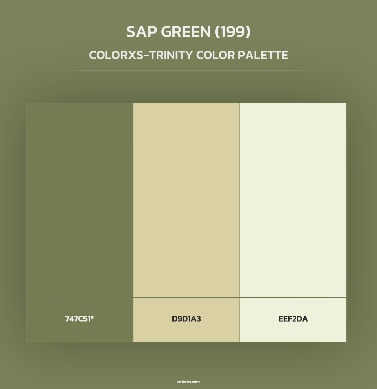 Sap Green (199) - Colorxs Trinity Palette
