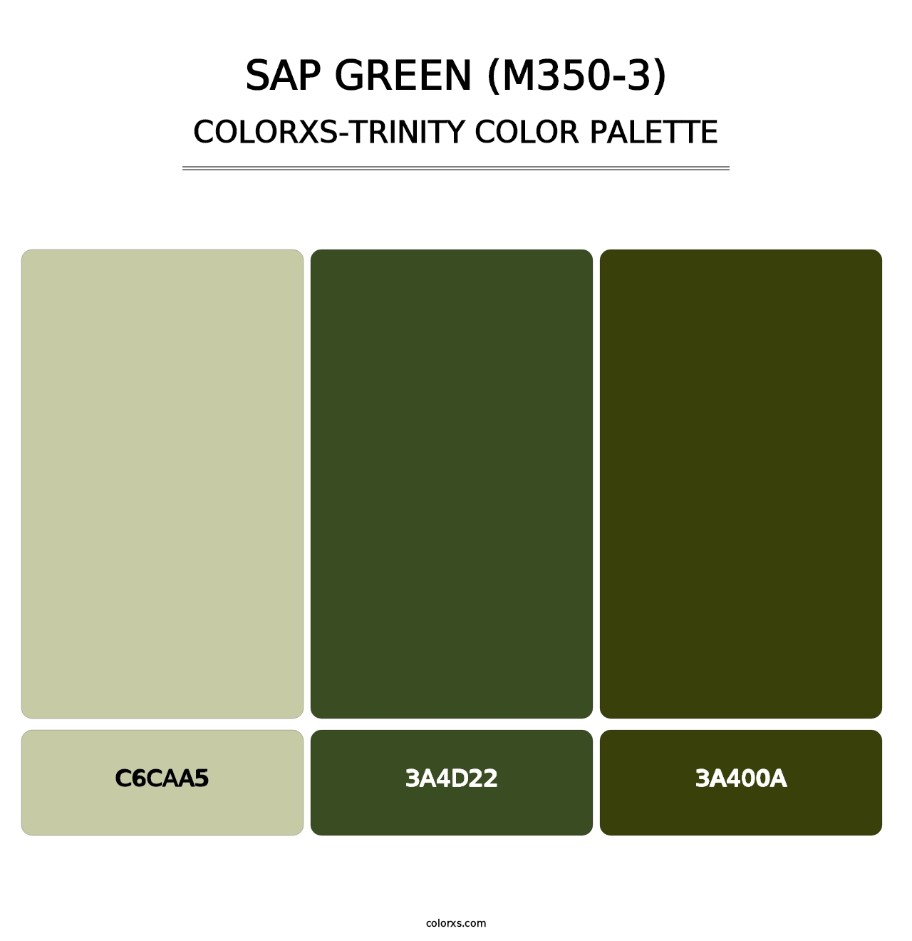 Sap Green (M350-3) - Colorxs Trinity Palette