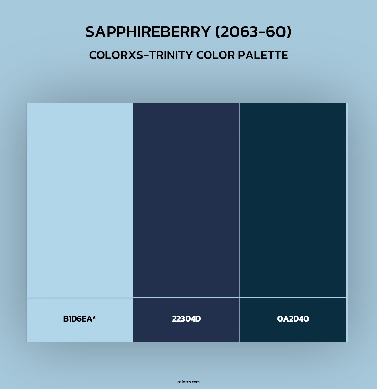 Sapphireberry (2063-60) - Colorxs Trinity Palette