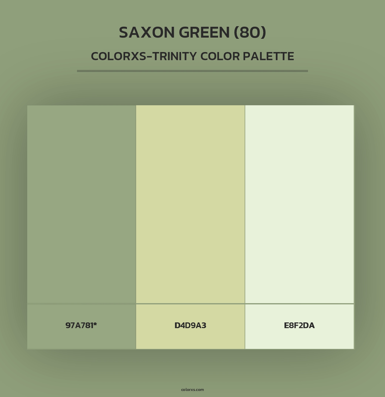 Saxon Green (80) - Colorxs Trinity Palette