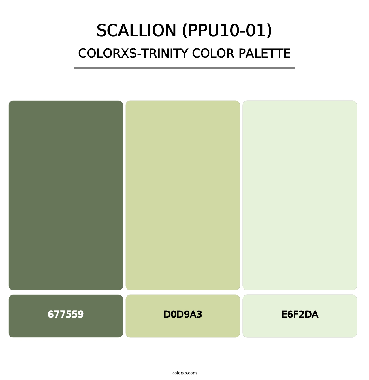Scallion (PPU10-01) - Colorxs Trinity Palette