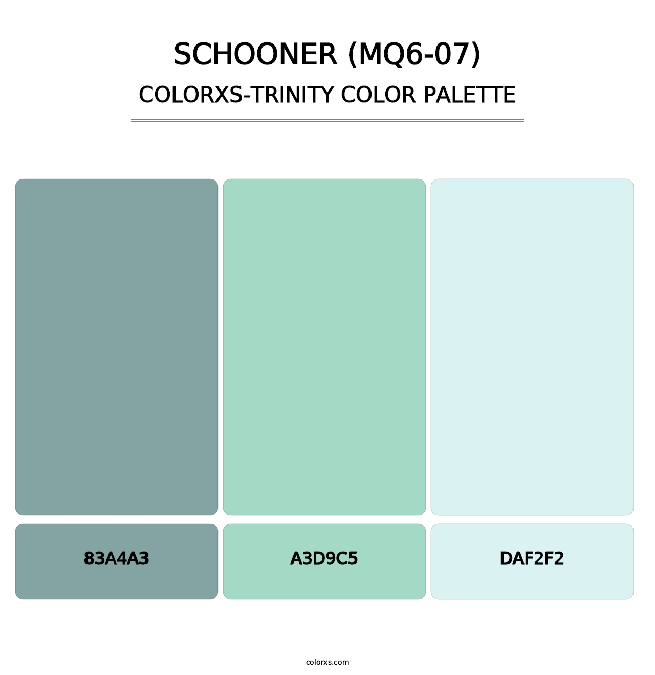 Schooner (MQ6-07) - Colorxs Trinity Palette
