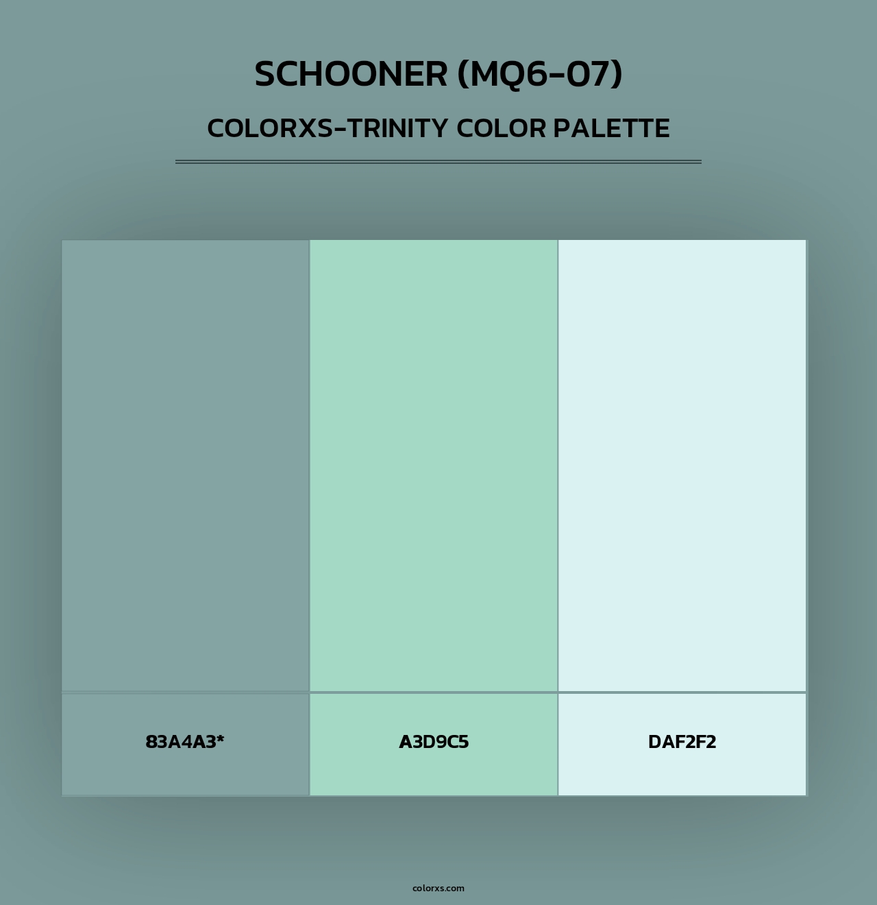 Schooner (MQ6-07) - Colorxs Trinity Palette