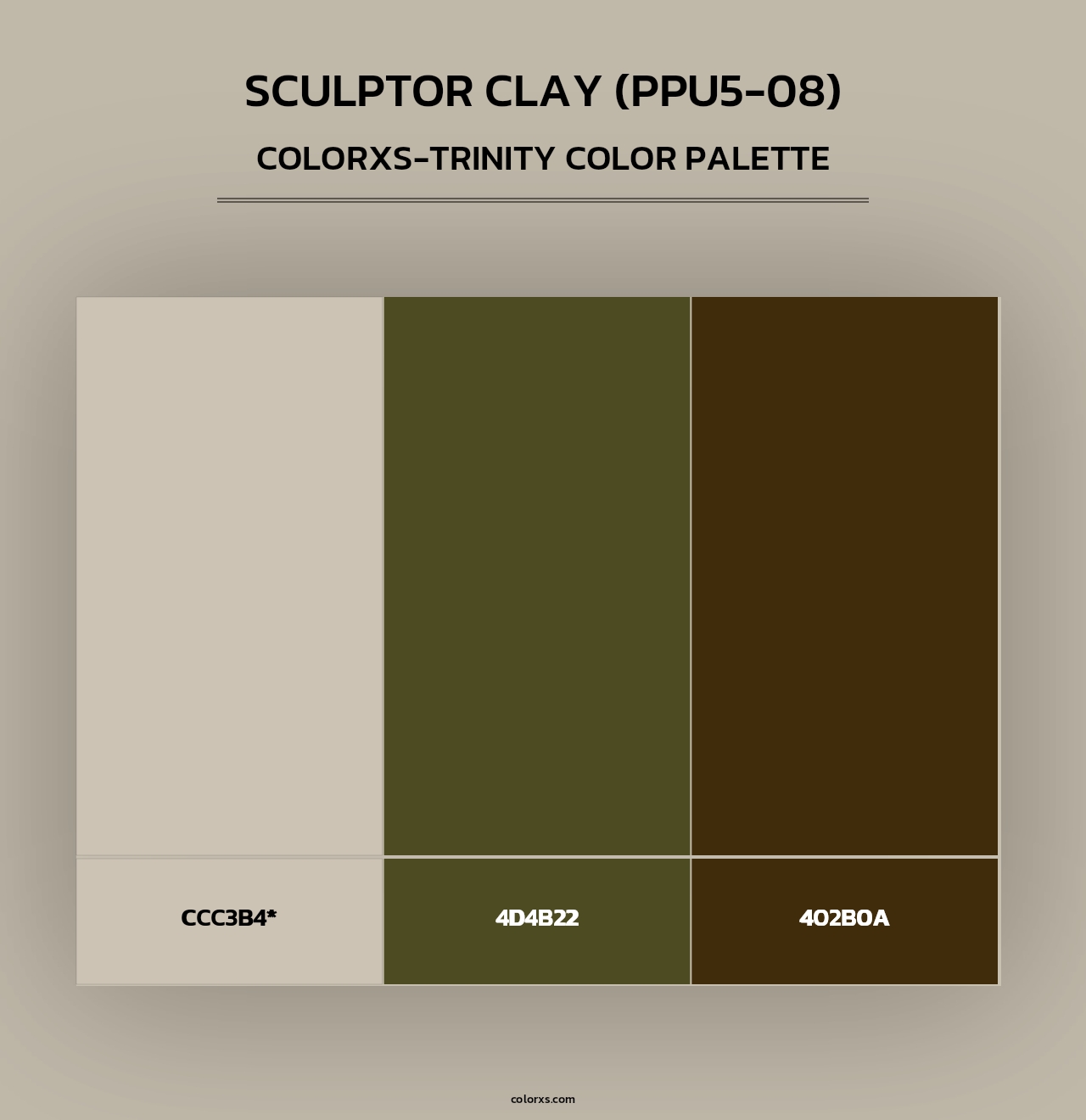 Sculptor Clay (PPU5-08) - Colorxs Trinity Palette