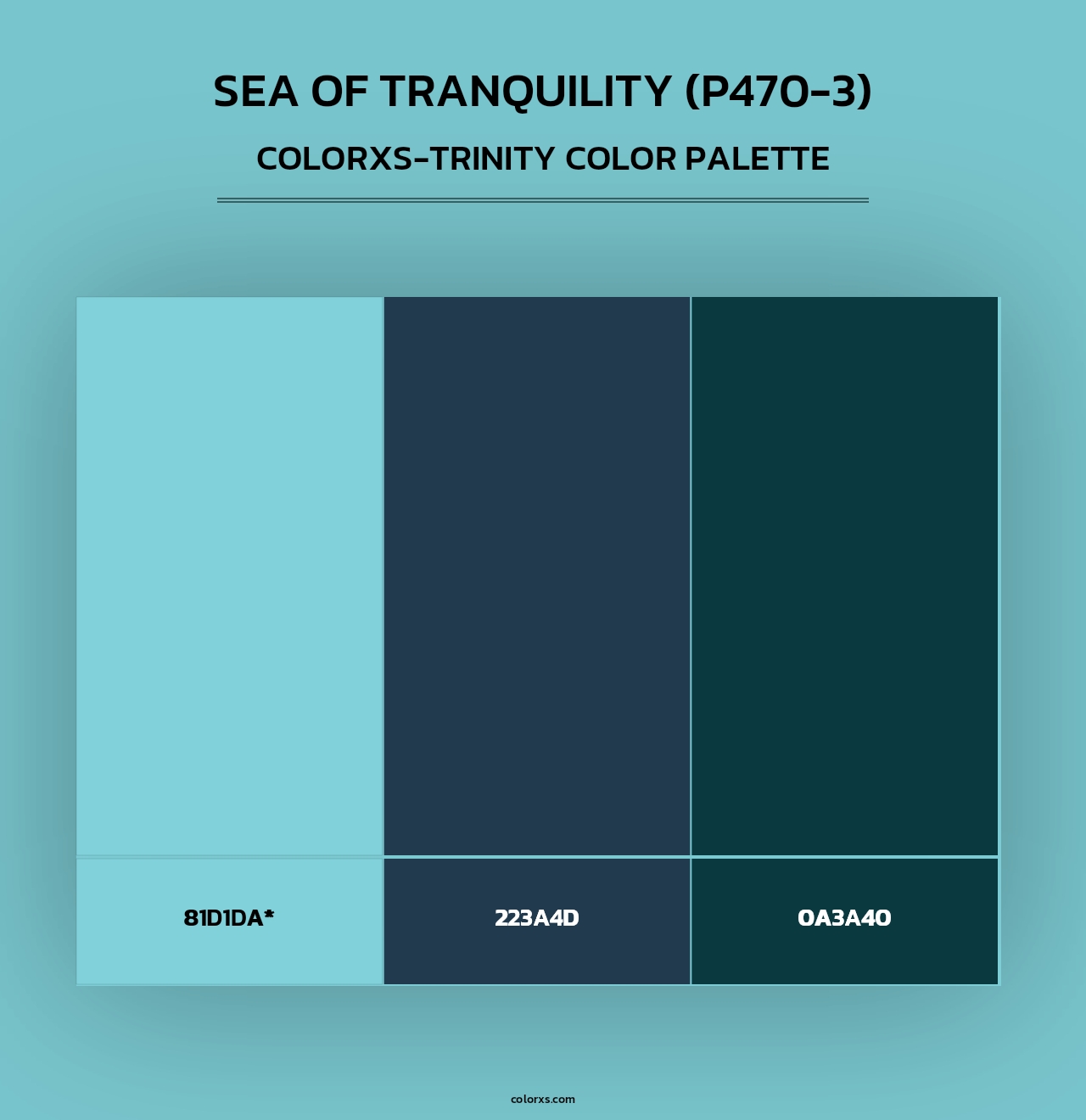Sea Of Tranquility (P470-3) - Colorxs Trinity Palette