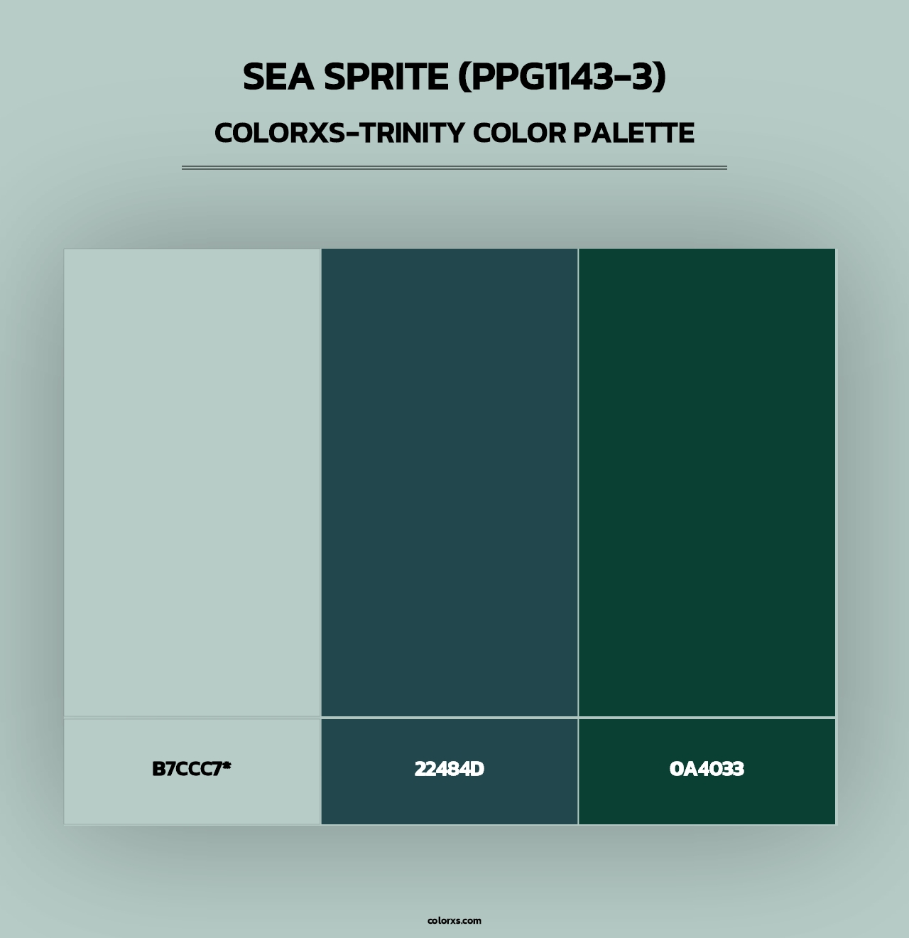 Sea Sprite (PPG1143-3) - Colorxs Trinity Palette