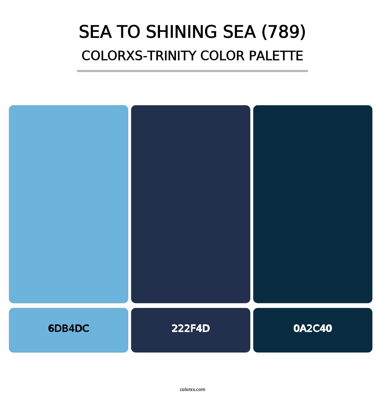Sea to Shining Sea (789) - Colorxs Trinity Palette