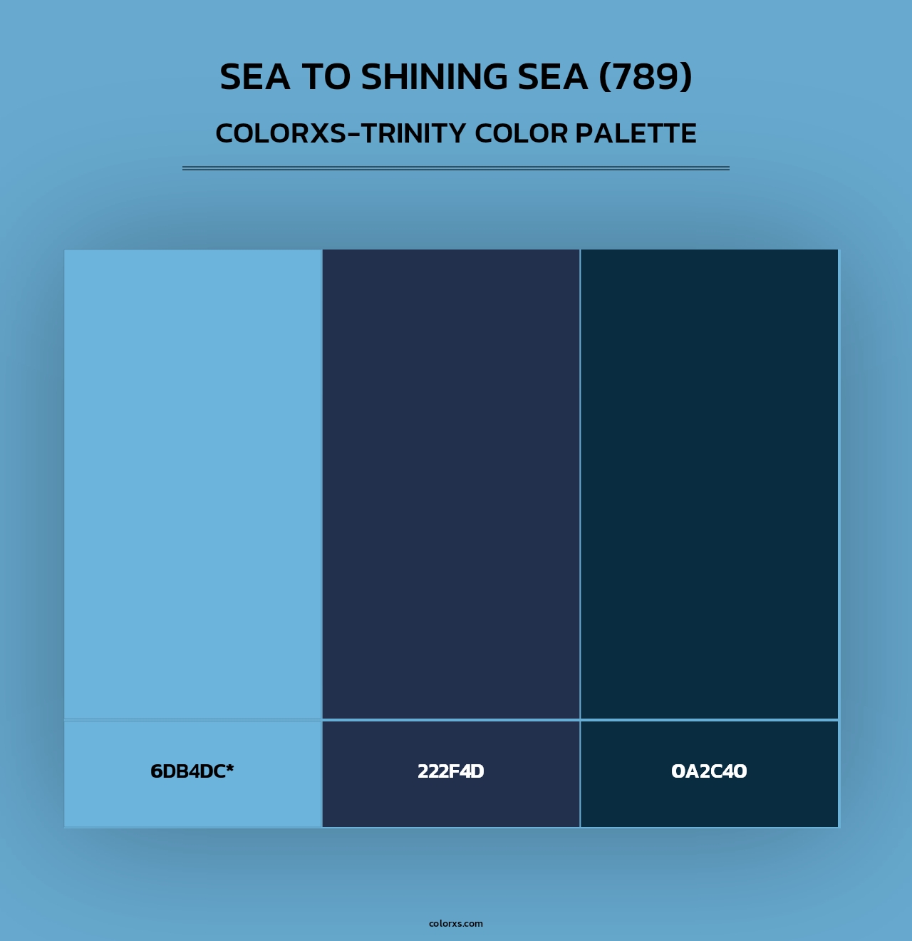Sea to Shining Sea (789) - Colorxs Trinity Palette