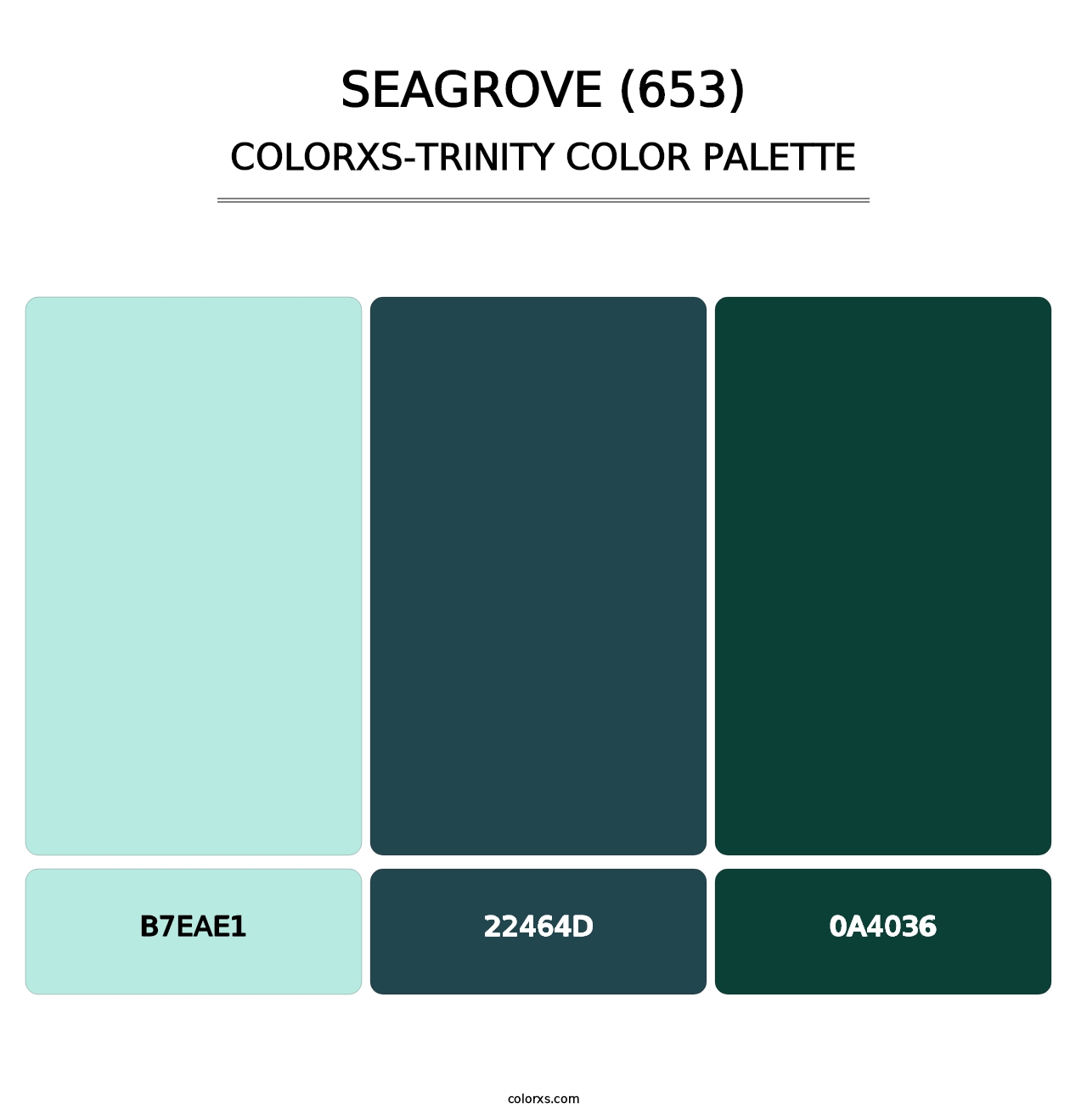 Seagrove (653) - Colorxs Trinity Palette