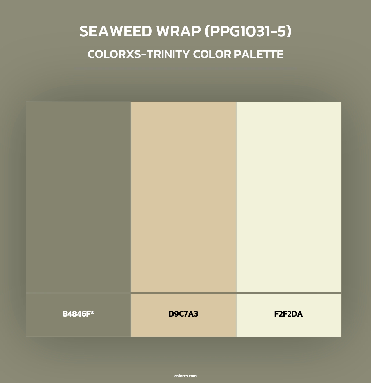 Seaweed Wrap (PPG1031-5) - Colorxs Trinity Palette