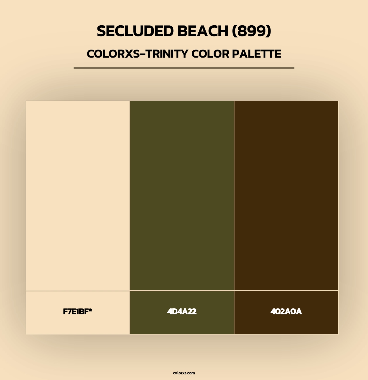 Secluded Beach (899) - Colorxs Trinity Palette