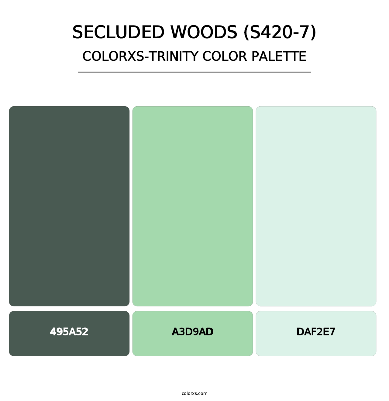 Secluded Woods (S420-7) - Colorxs Trinity Palette