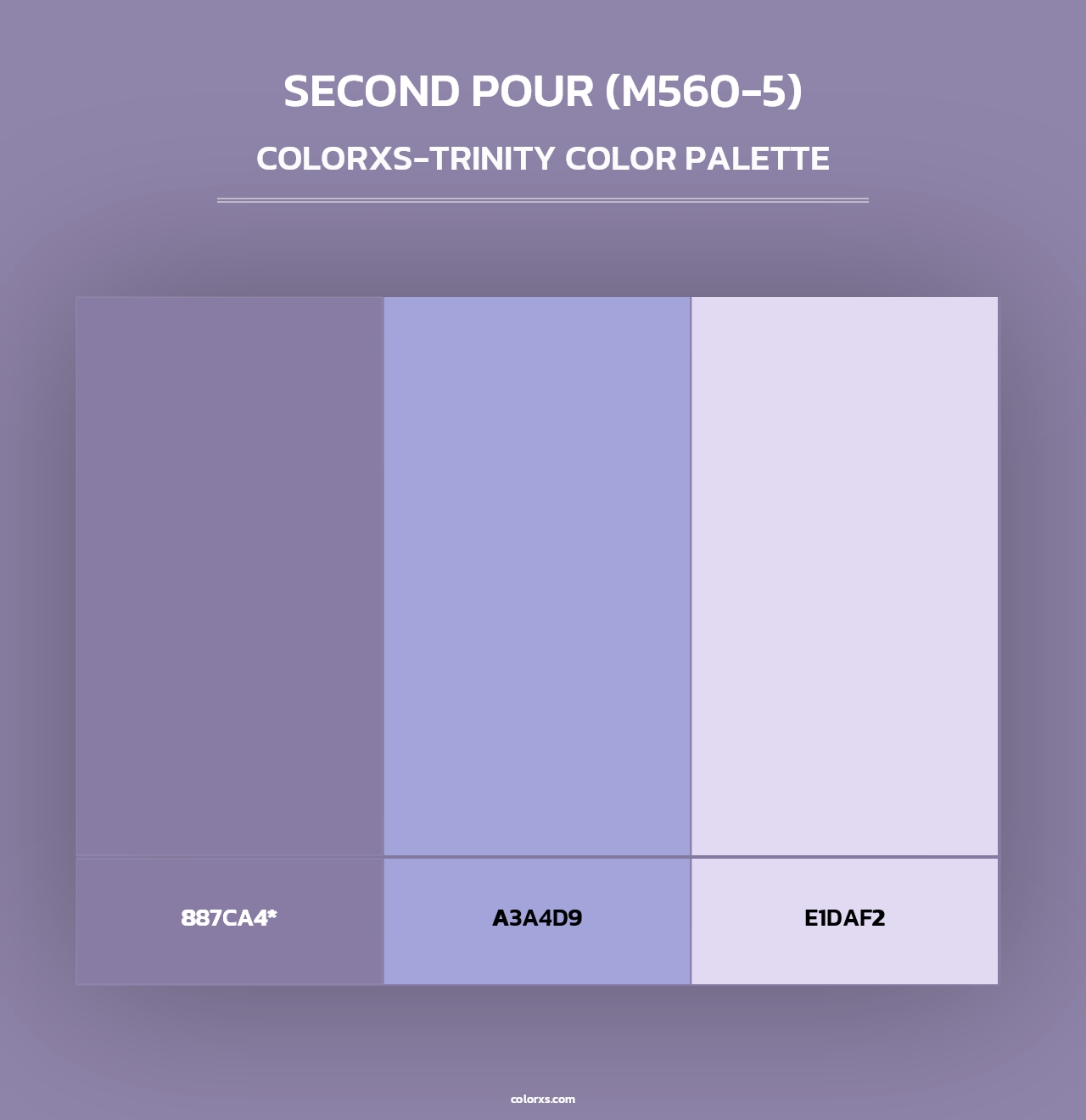 Second Pour (M560-5) - Colorxs Trinity Palette