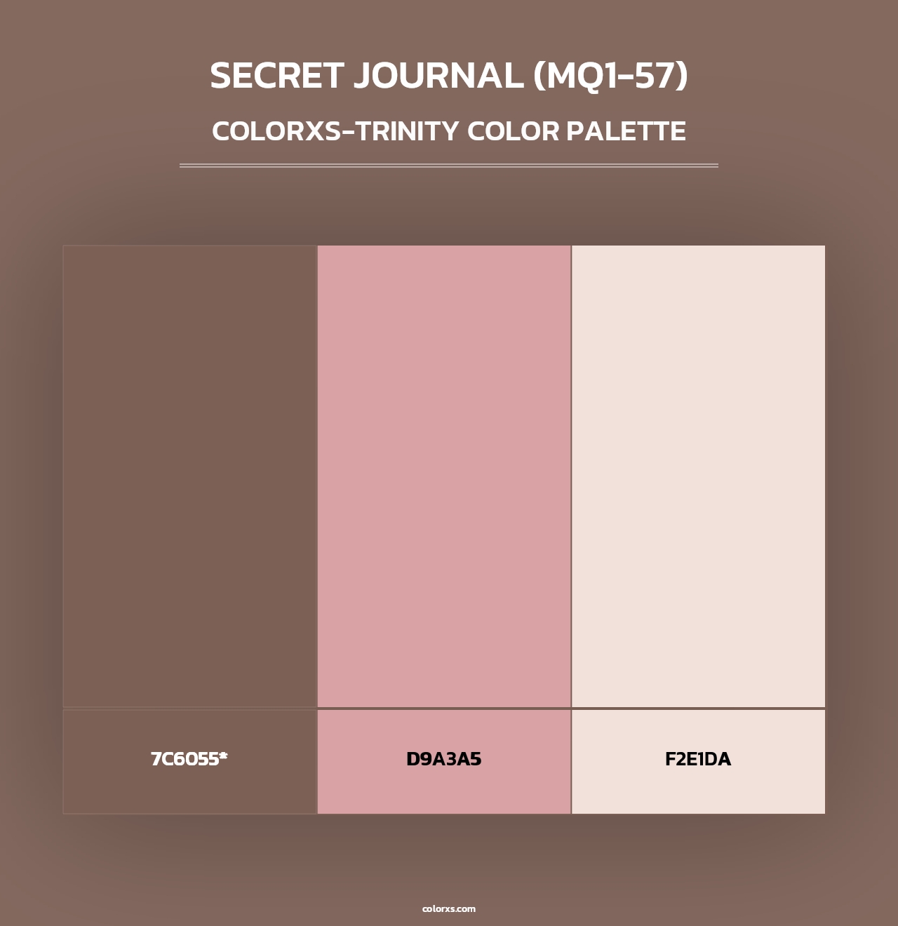 Secret Journal (MQ1-57) - Colorxs Trinity Palette