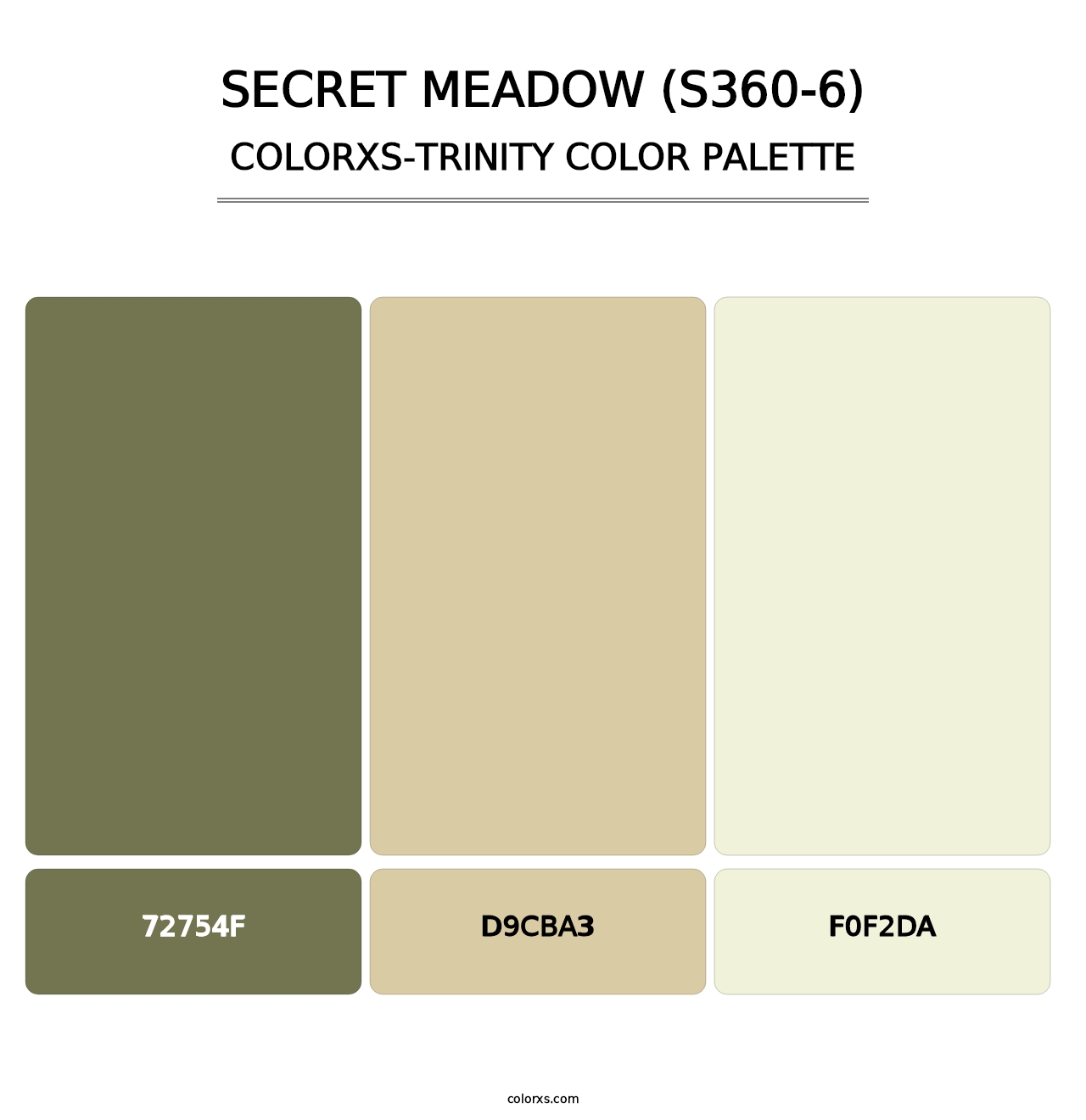 Secret Meadow (S360-6) - Colorxs Trinity Palette