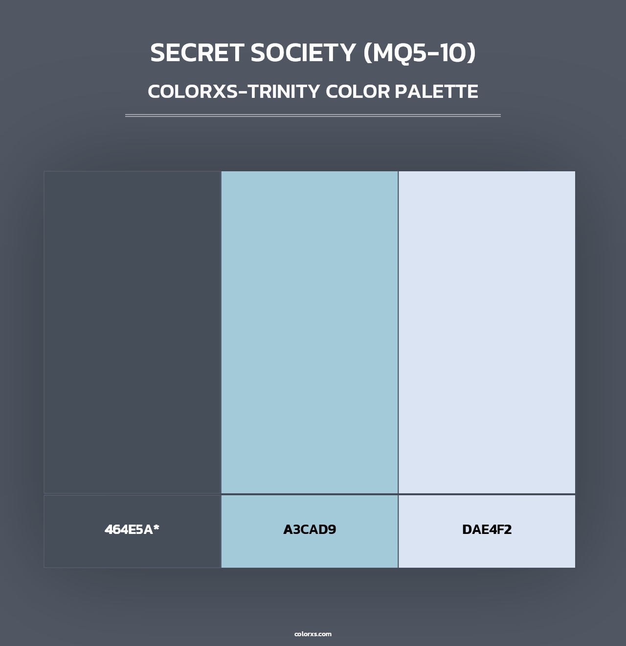 Secret Society (MQ5-10) - Colorxs Trinity Palette