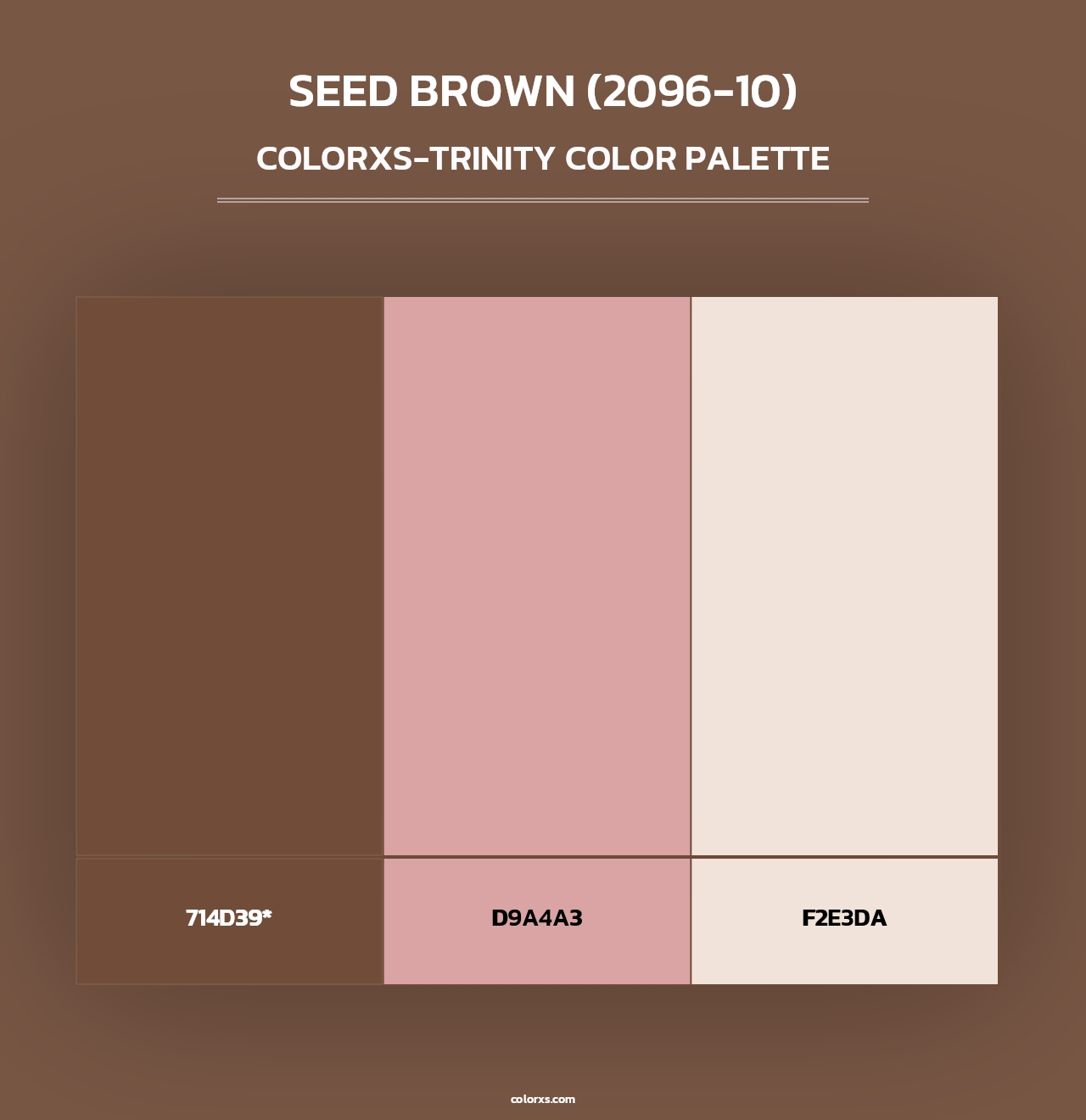 Seed Brown (2096-10) - Colorxs Trinity Palette