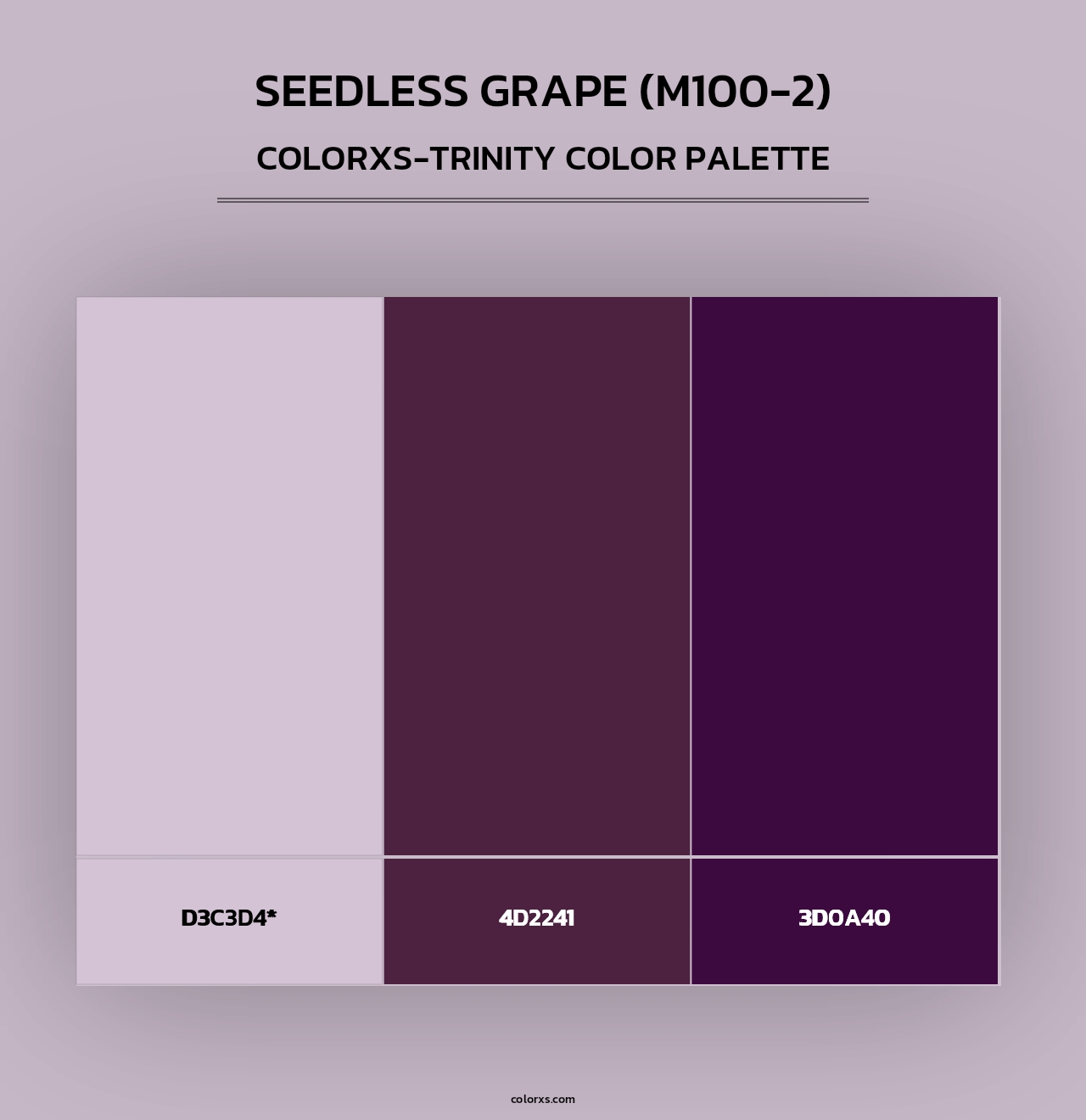 Seedless Grape (M100-2) - Colorxs Trinity Palette