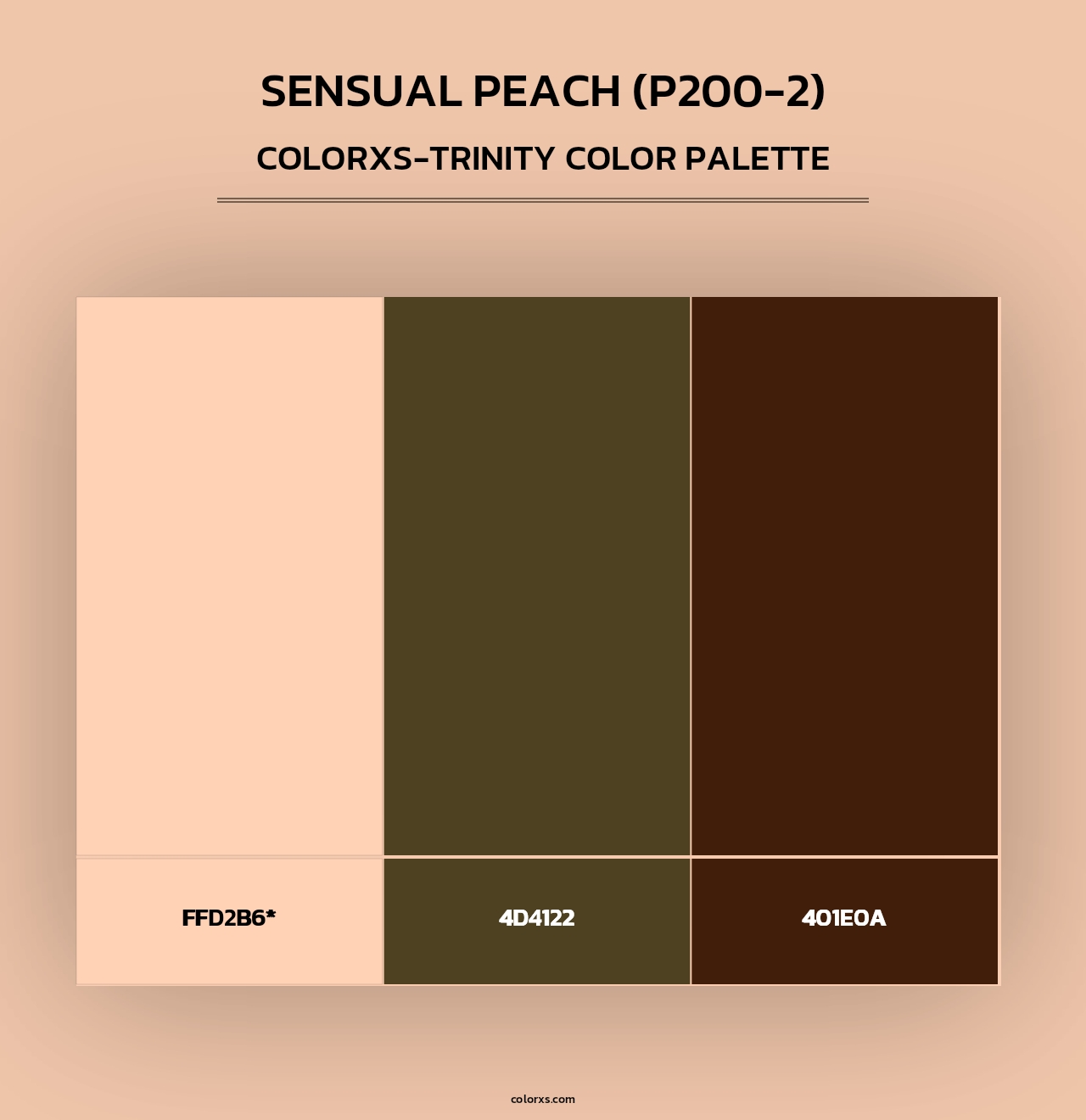 Sensual Peach (P200-2) - Colorxs Trinity Palette