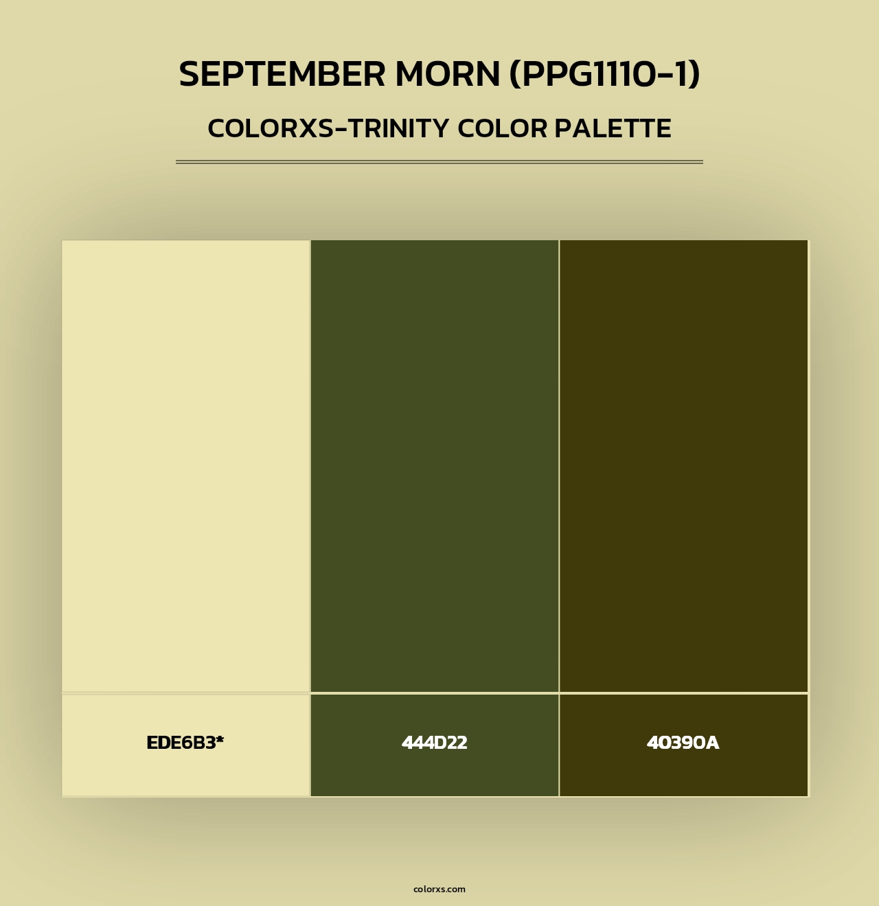 September Morn (PPG1110-1) - Colorxs Trinity Palette