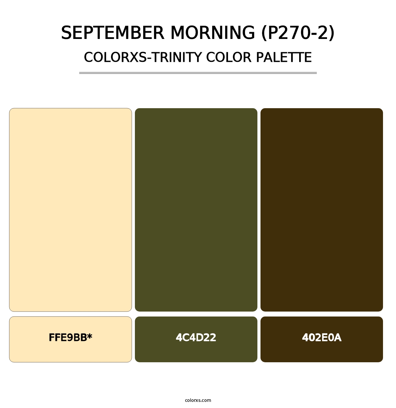 September Morning (P270-2) - Colorxs Trinity Palette