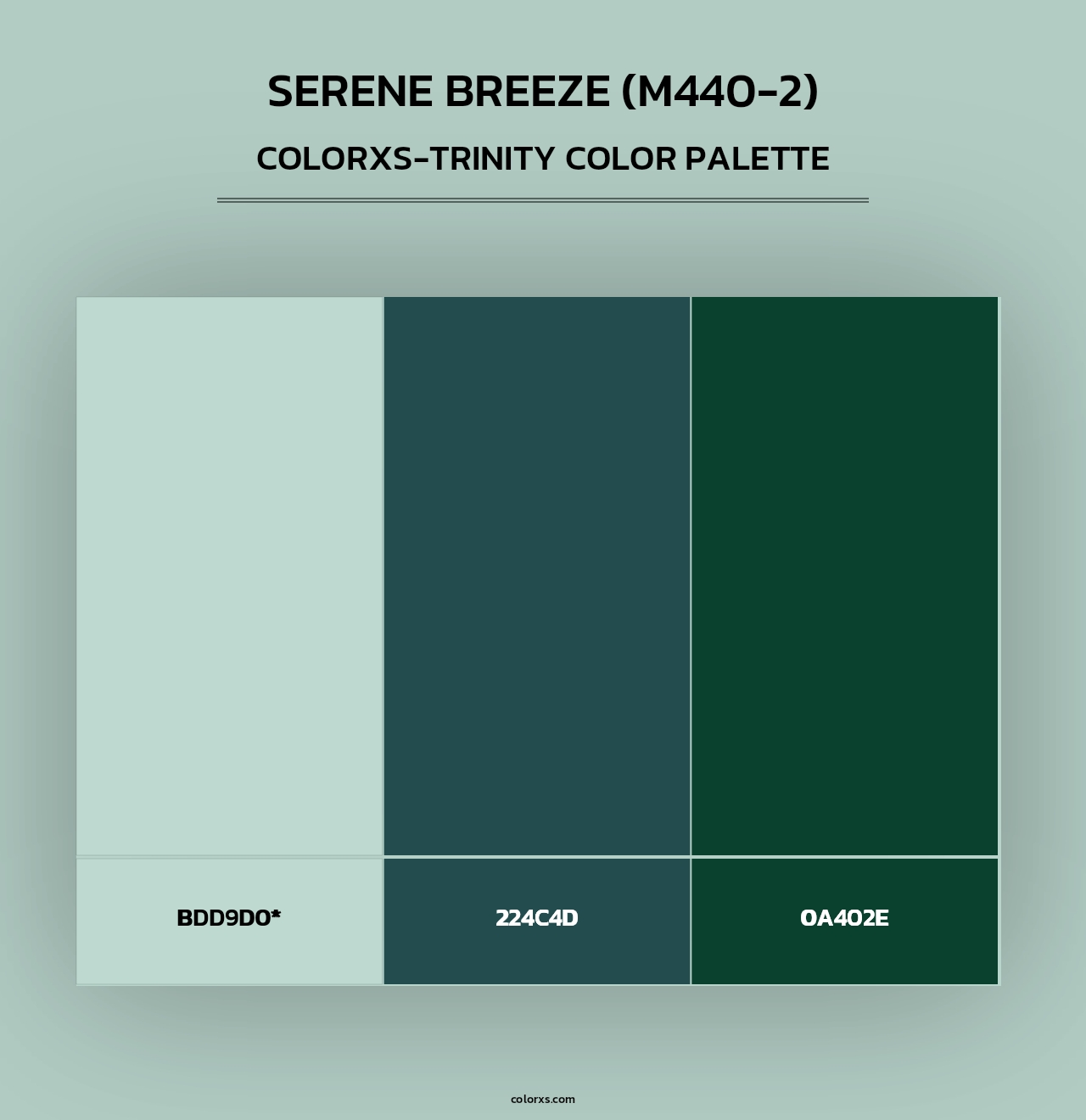 Serene Breeze (M440-2) - Colorxs Trinity Palette