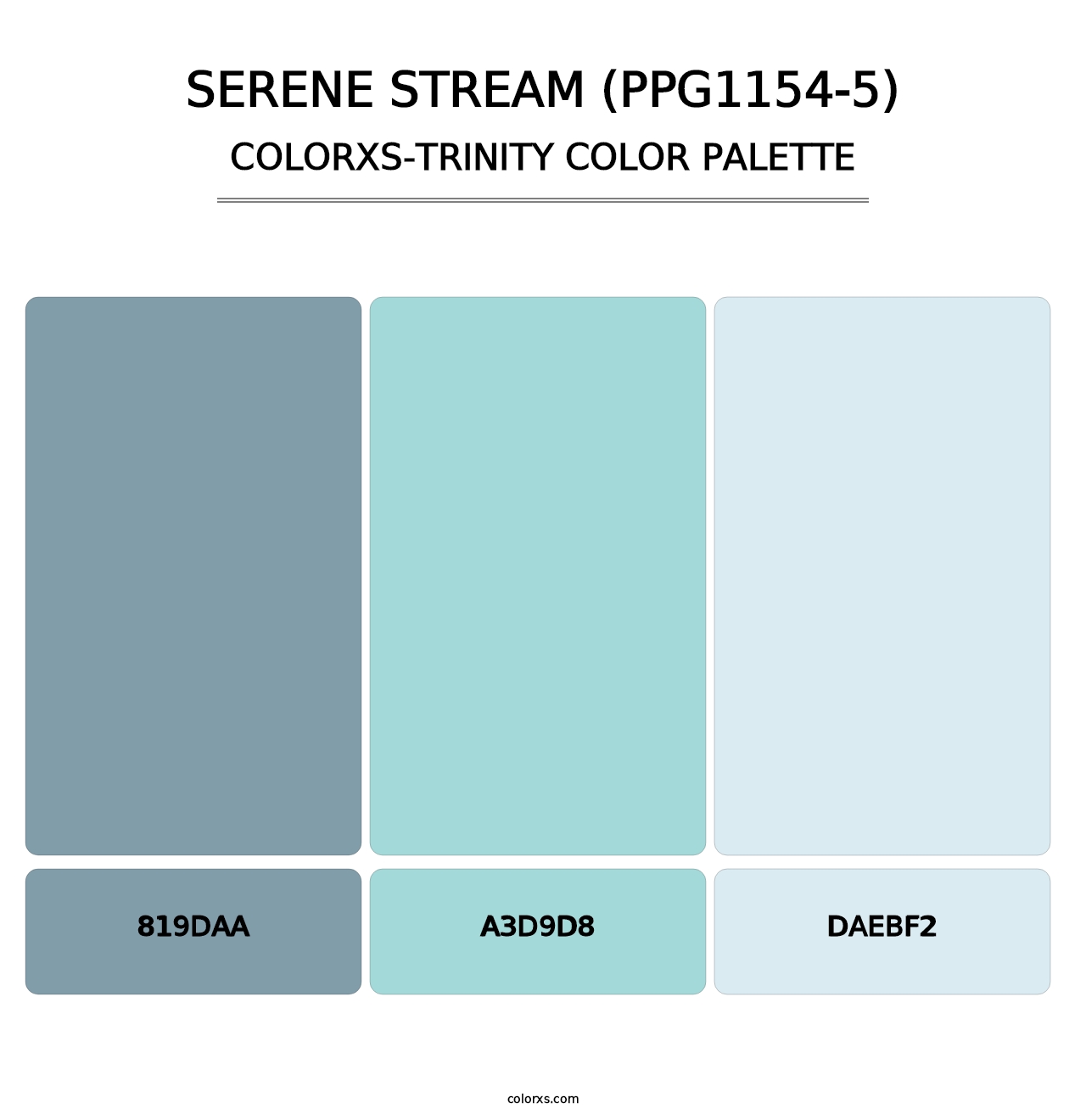 Serene Stream (PPG1154-5) - Colorxs Trinity Palette