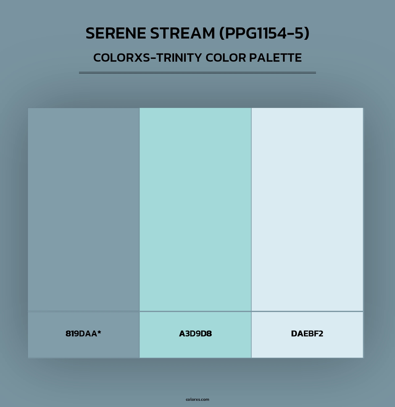 Serene Stream (PPG1154-5) - Colorxs Trinity Palette
