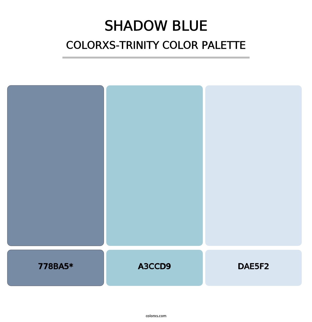 Shadow Blue - Colorxs Trinity Palette