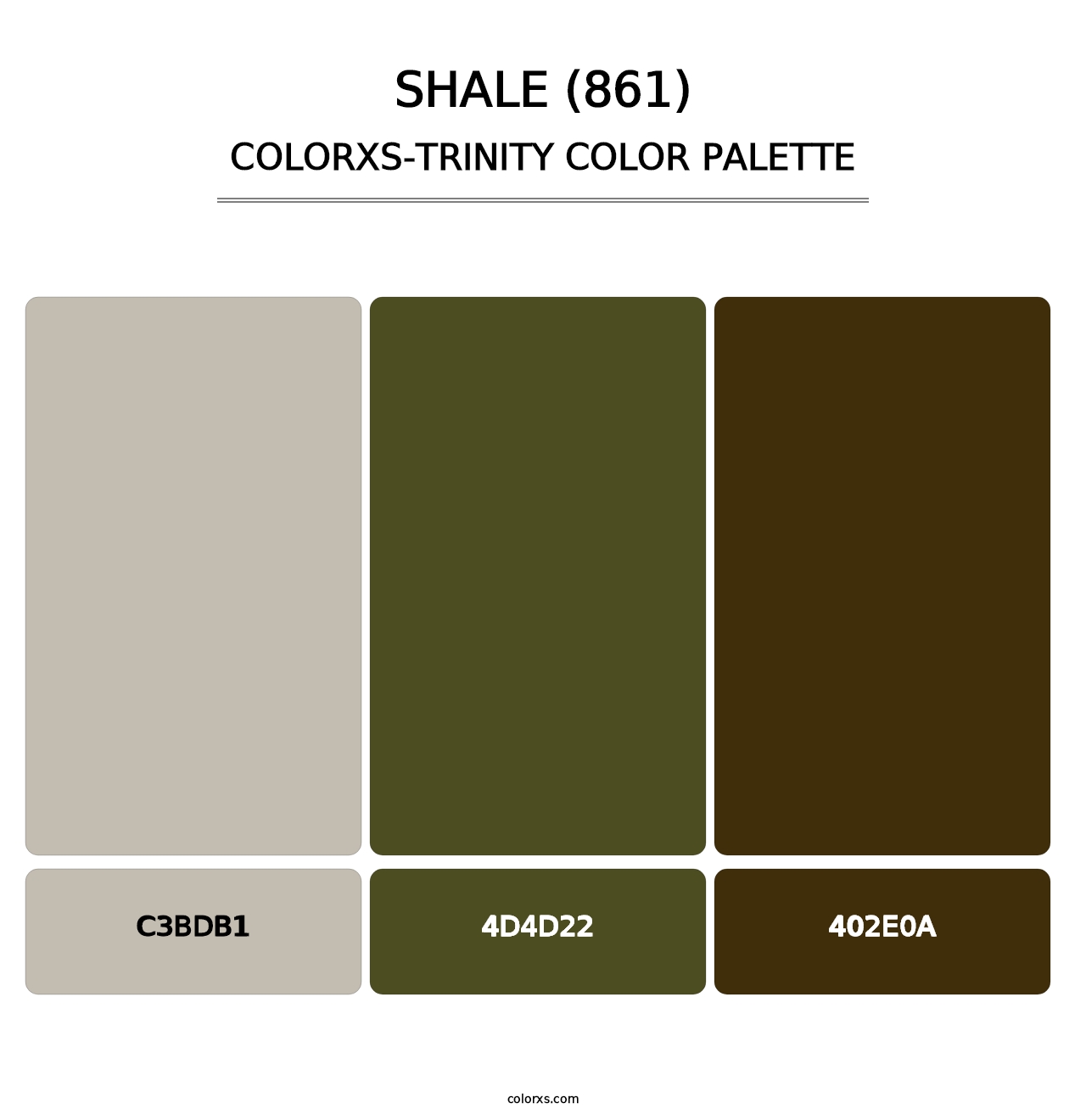 Shale (861) - Colorxs Trinity Palette
