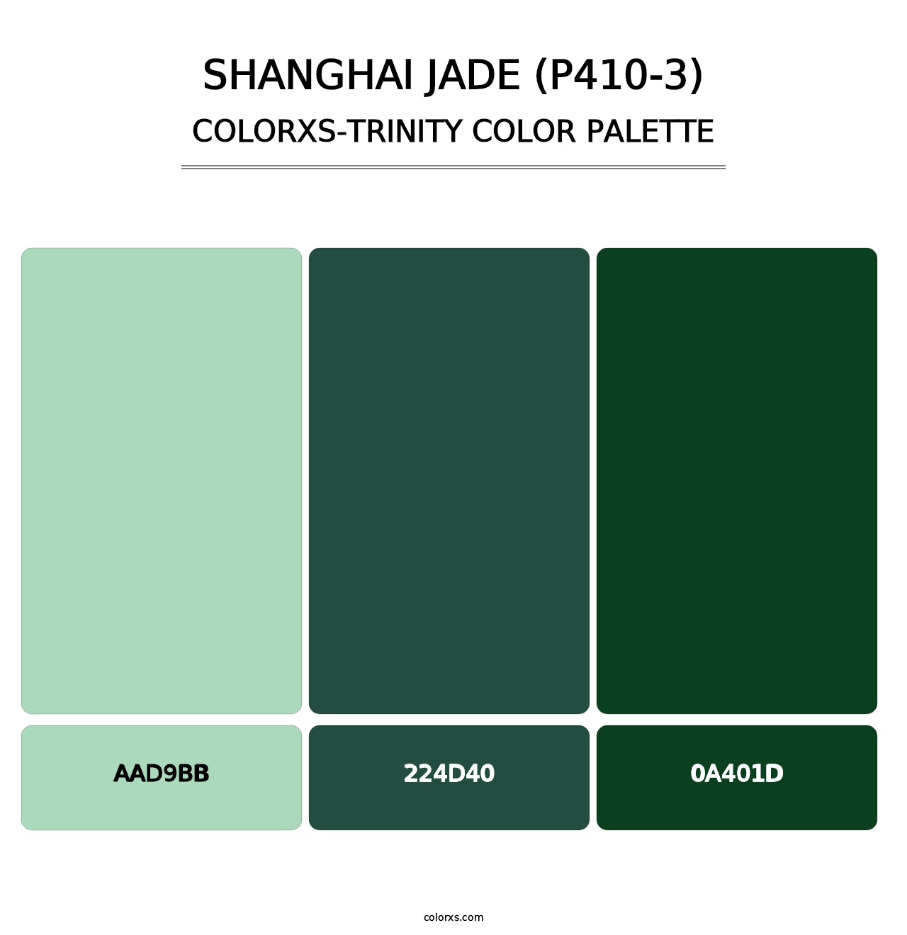 Shanghai Jade (P410-3) - Colorxs Trinity Palette