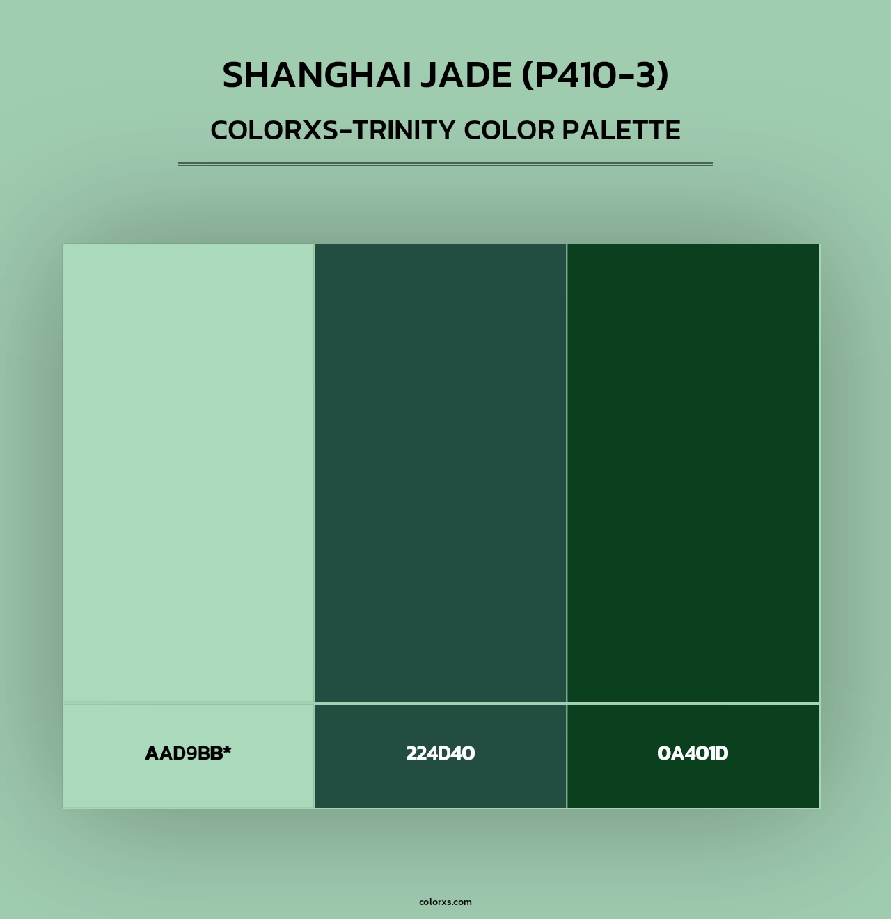 Shanghai Jade (P410-3) - Colorxs Trinity Palette