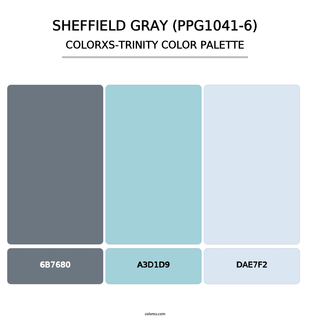 Sheffield Gray (PPG1041-6) - Colorxs Trinity Palette