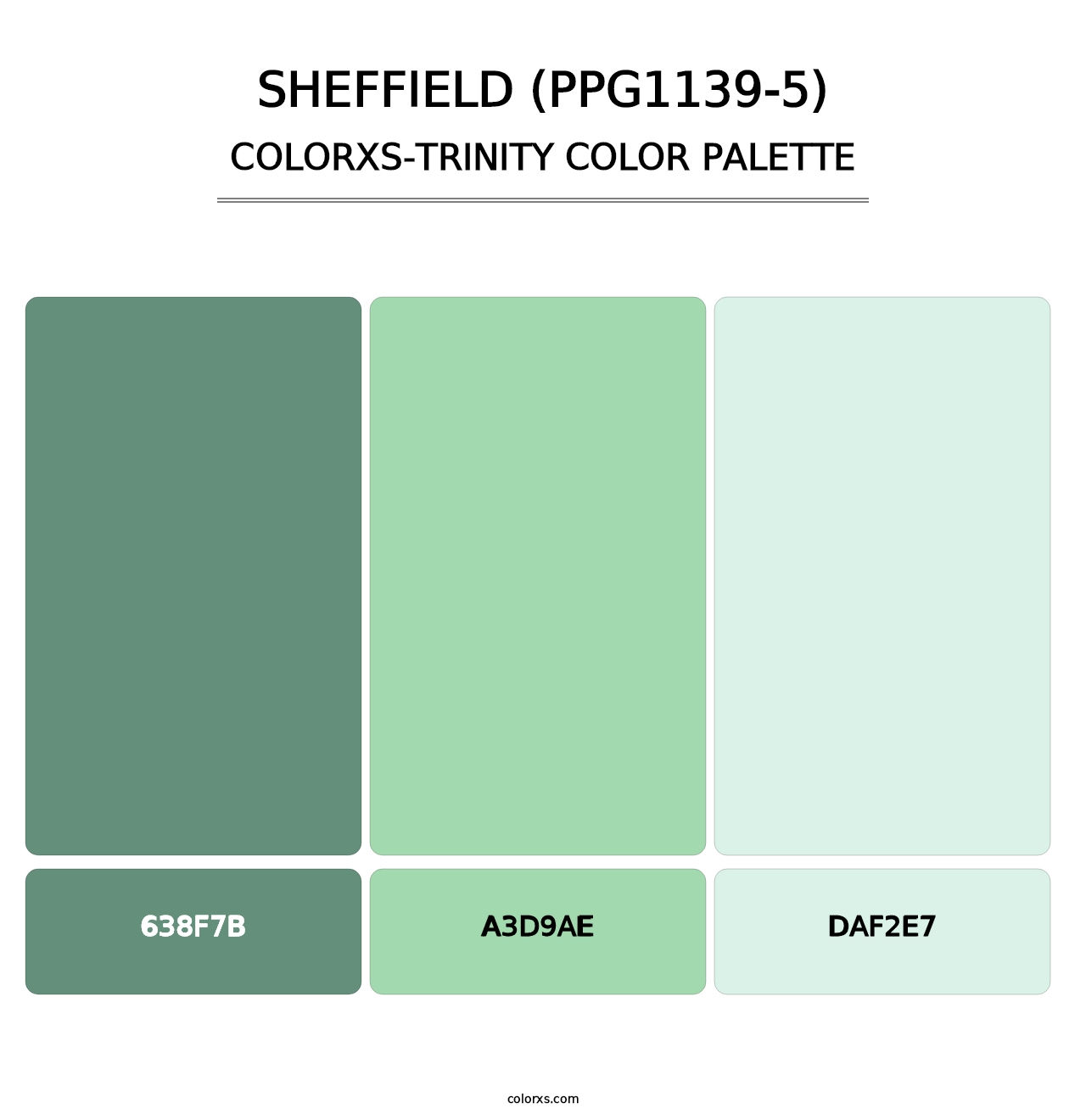 Sheffield (PPG1139-5) - Colorxs Trinity Palette