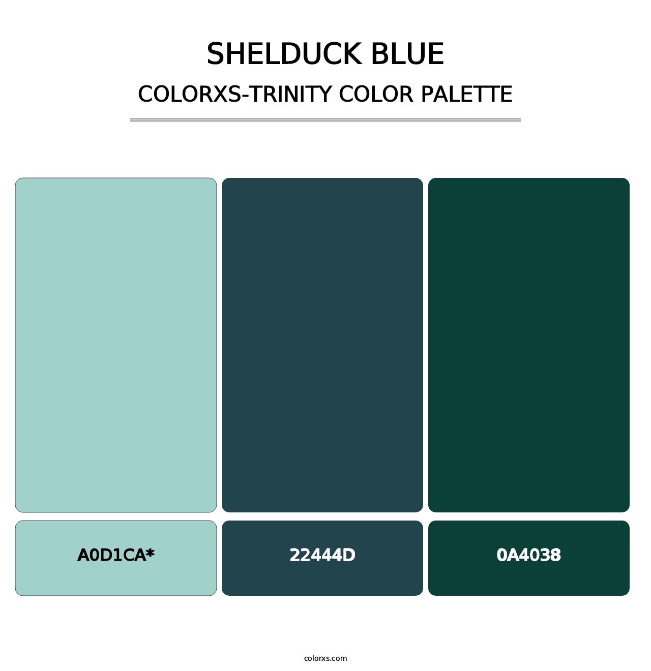 Shelduck Blue - Colorxs Trinity Palette