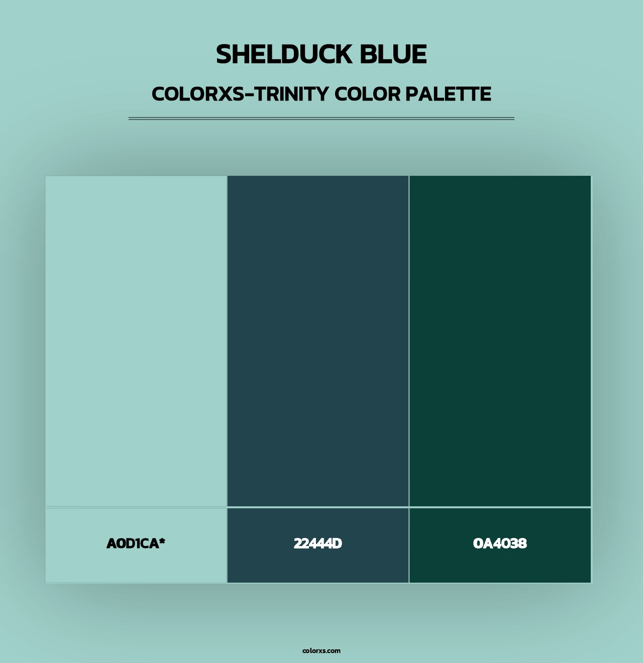 Shelduck Blue - Colorxs Trinity Palette