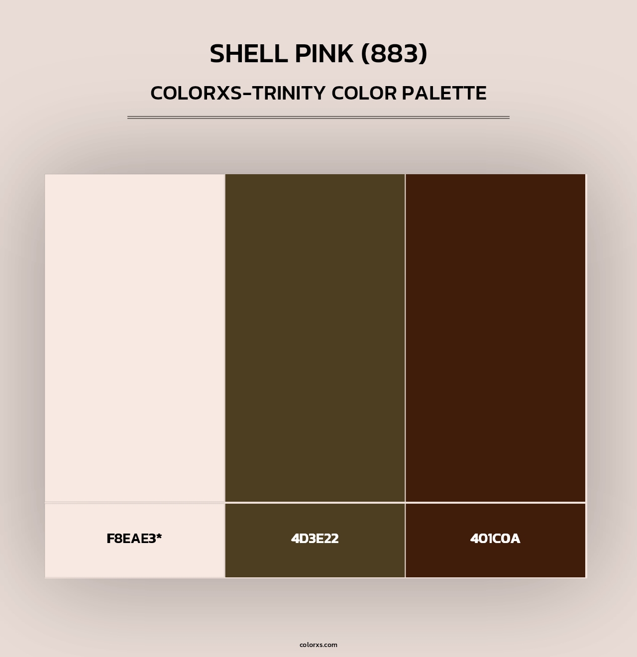 Shell Pink (883) - Colorxs Trinity Palette