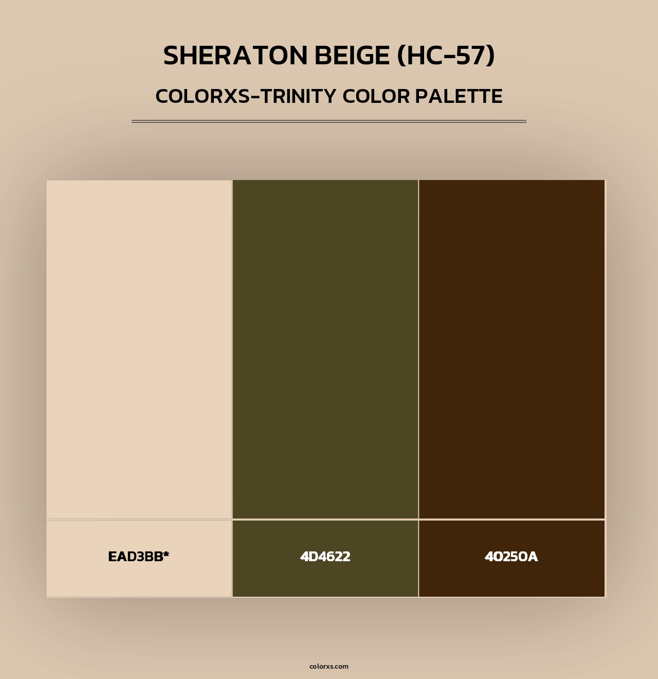 Sheraton Beige (HC-57) - Colorxs Trinity Palette