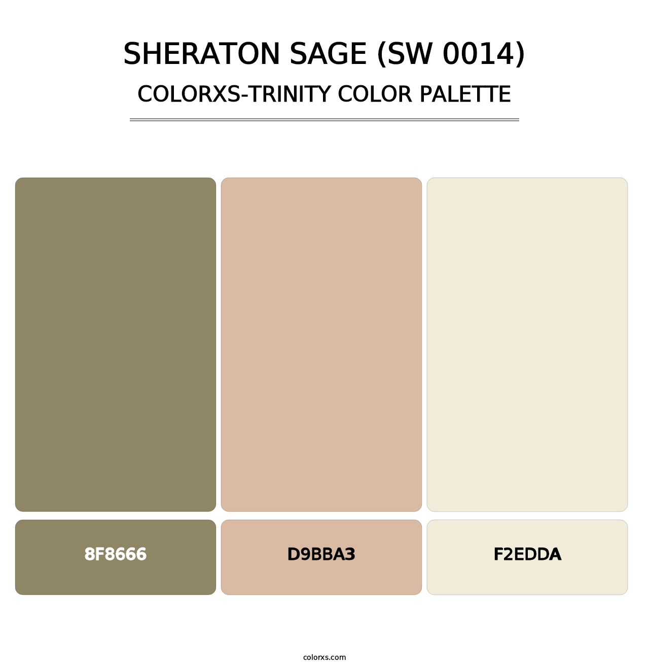 Sheraton Sage (SW 0014) - Colorxs Trinity Palette