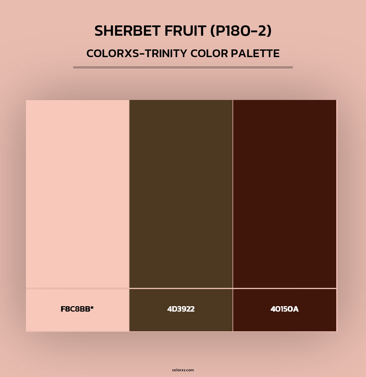 Sherbet Fruit (P180-2) - Colorxs Trinity Palette