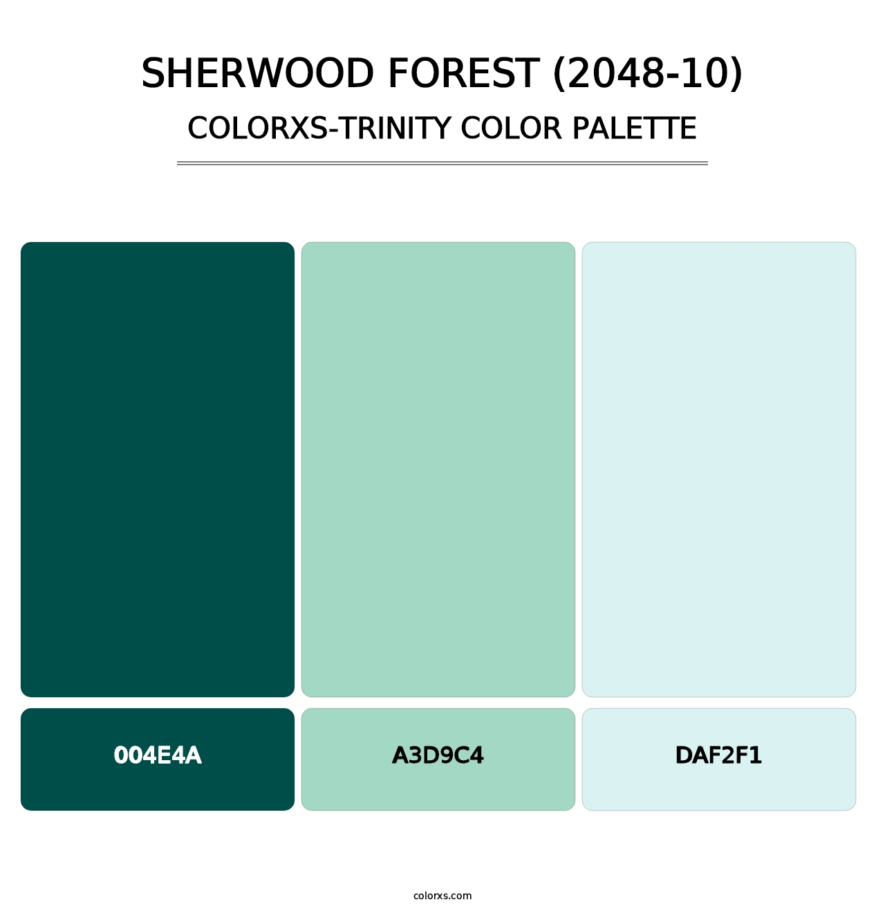 Sherwood Forest (2048-10) - Colorxs Trinity Palette