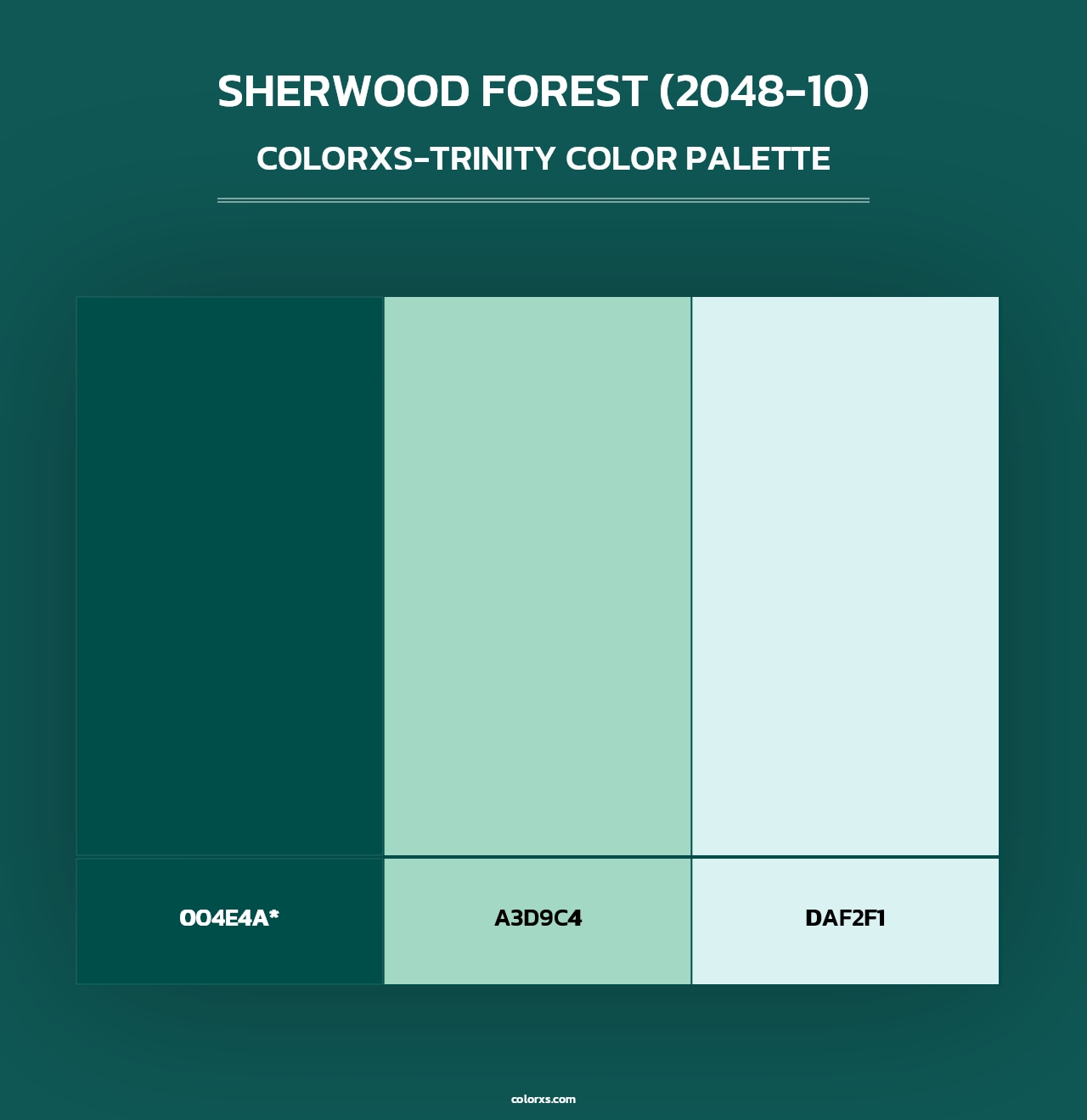 Sherwood Forest (2048-10) - Colorxs Trinity Palette