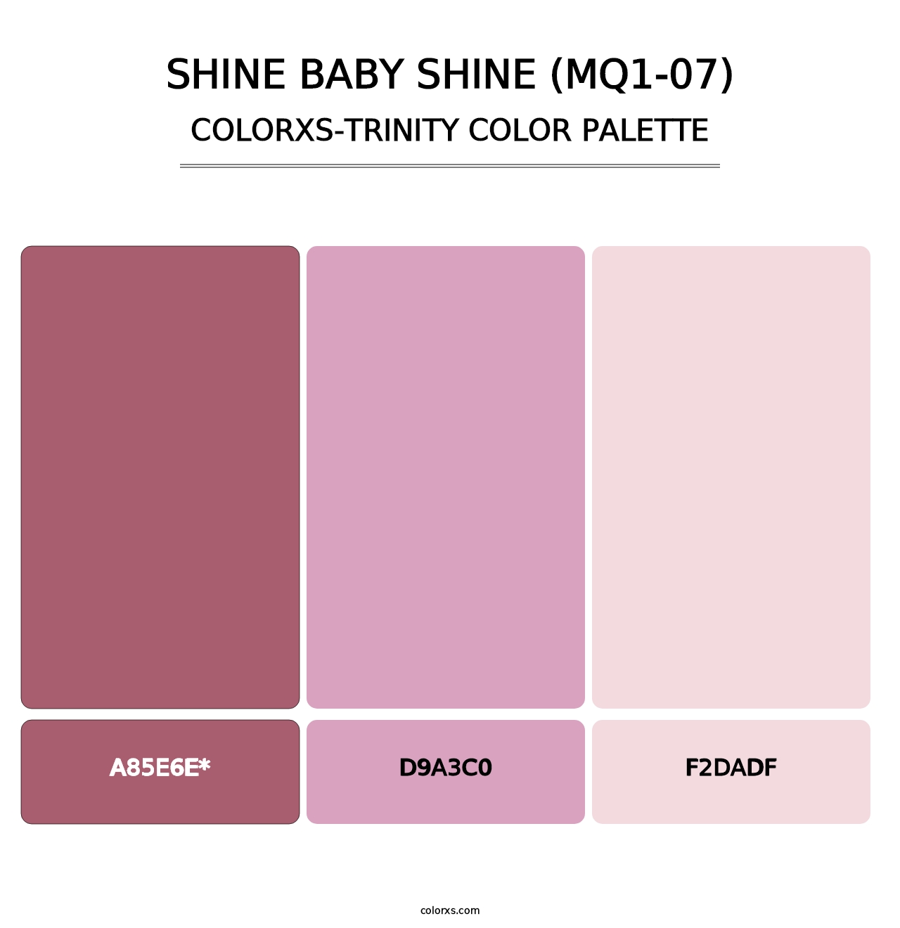 Shine Baby Shine (MQ1-07) - Colorxs Trinity Palette